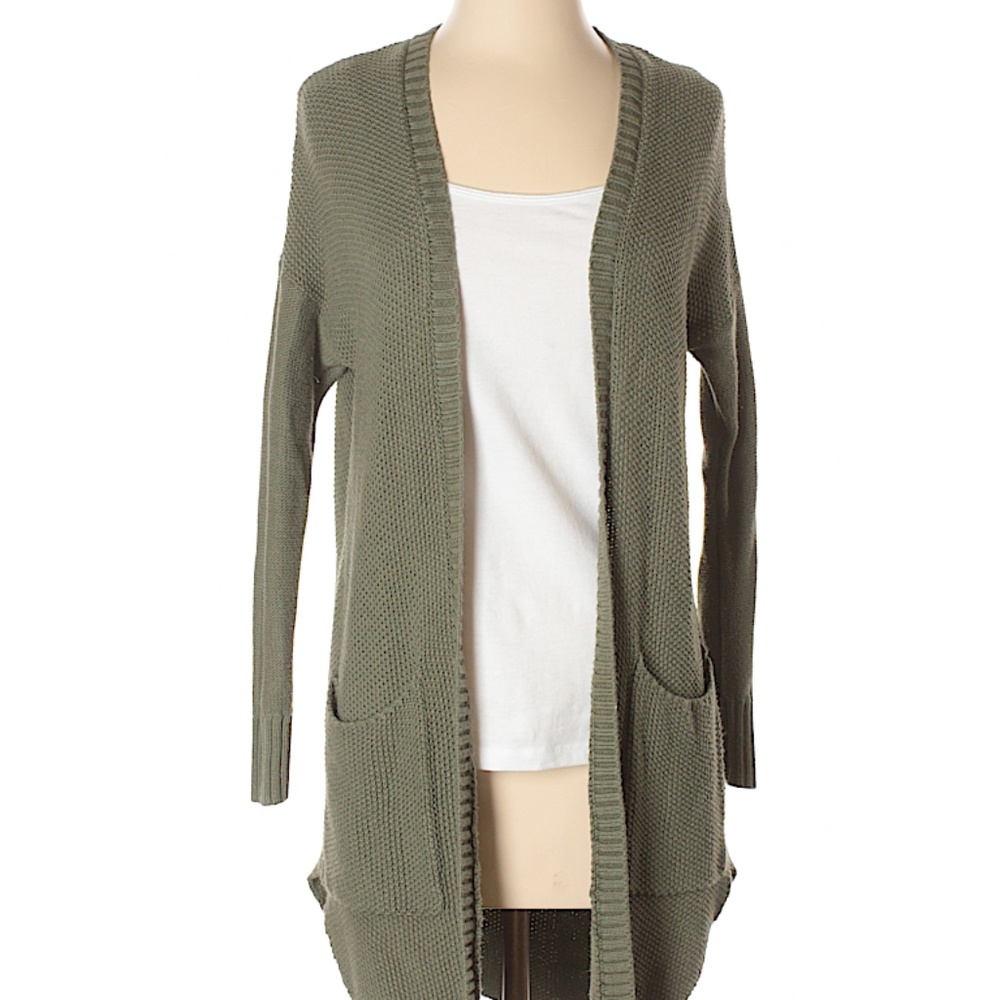 American Eagle army green knit cardigan